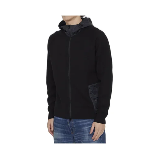 Logo-Printed Zipped Fleece Hoodie