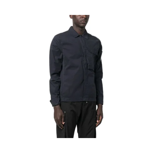 Logo Plaque Cotton Shirt