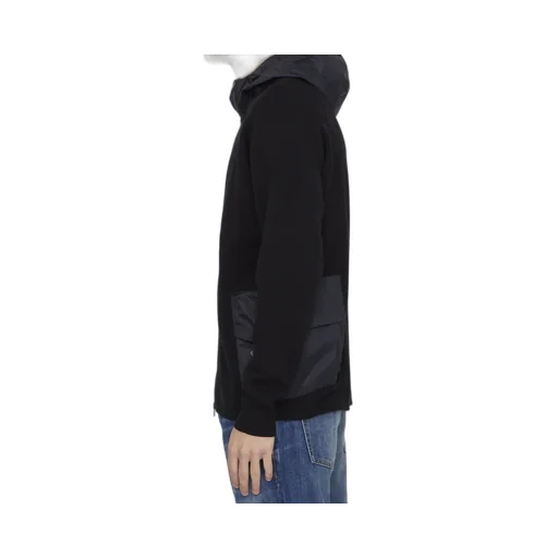 Logo-Printed Zipped Fleece Hoodie