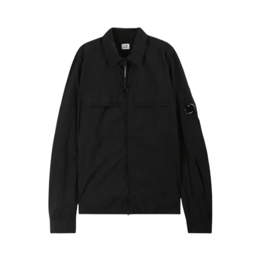 Taylon L Logo Plaque Zipped Shirt