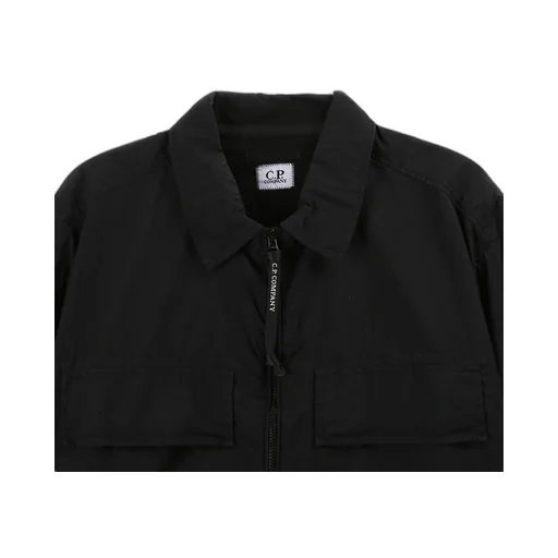 Taylon L Logo Plaque Zipped Shirt