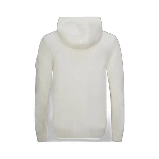 Logo-Patch Hooded Knitted Jumper