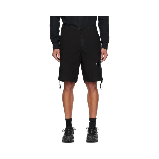 Logo-Patch Cotton Shorts