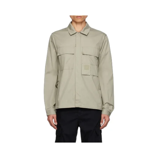 Zip-Up Cotton Shirt
