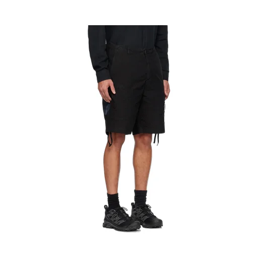 Logo-Patch Cotton Shorts