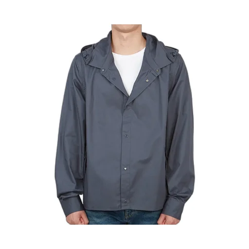 Hooded Cotton Shirt Jacket