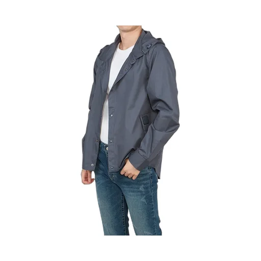 Hooded Cotton Shirt Jacket