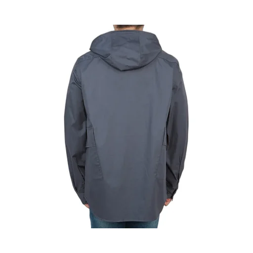 Hooded Cotton Shirt Jacket