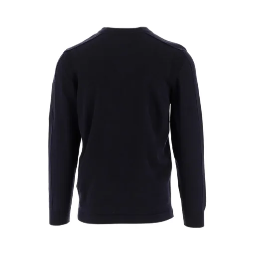 Lens-Detail Knitted Sweater