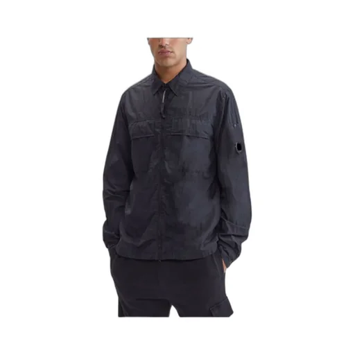 Lens-Detail Zip-Up Jacket