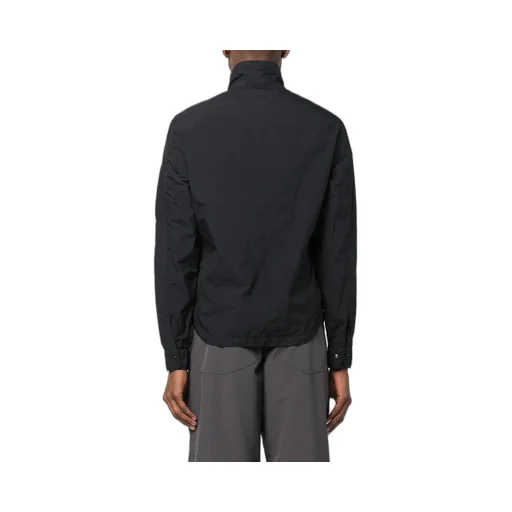 Logo-Patch Funnel Neck Jacket