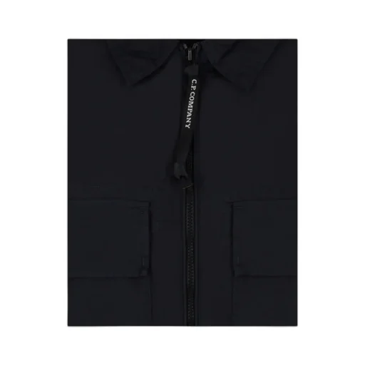 Logo-Plaque Shirt Jacket