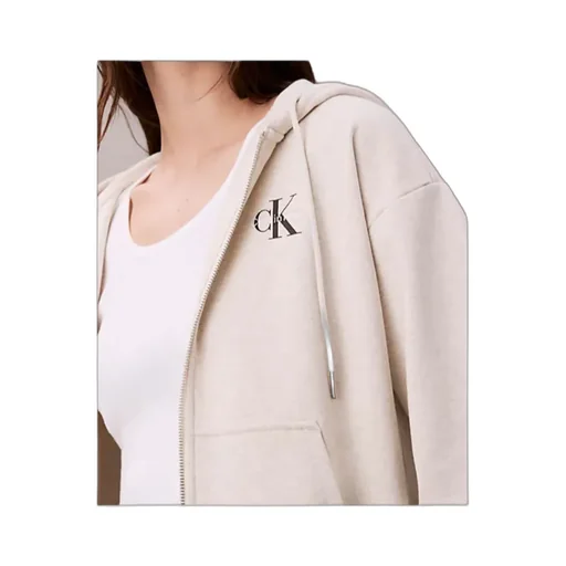 Monogram Zip Up Hoodie