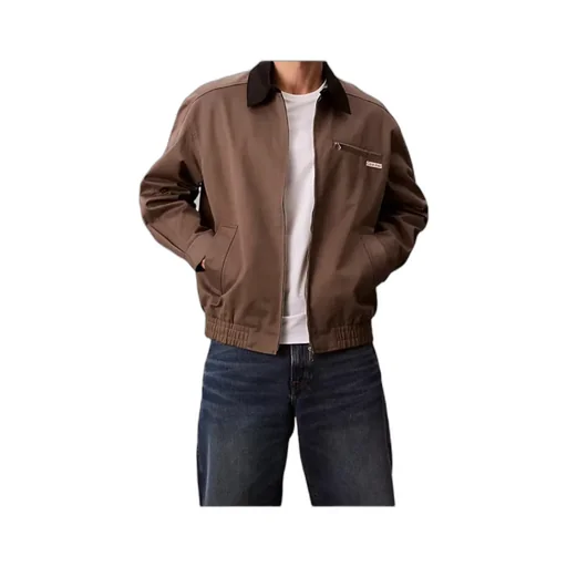 Relaxed Cotton Twill Blouson Jacket