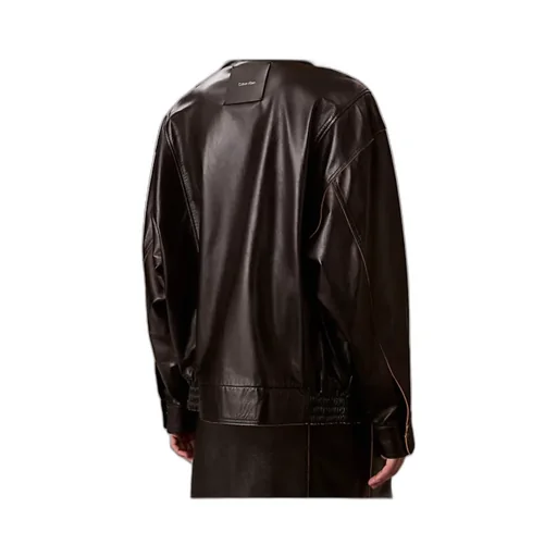 Paneled Leather Jacket