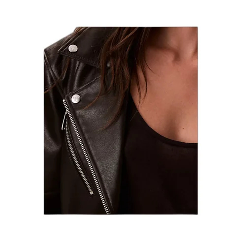 Faux Leather Biker Jacket