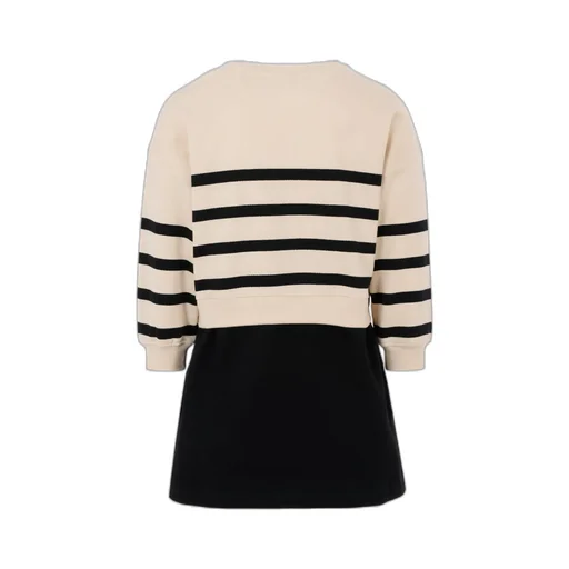 Stripe-Embellished Cotton Dress