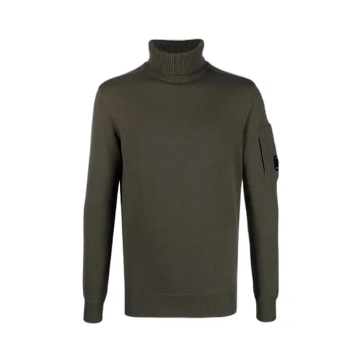Lens-Detail Roll-Neck Jumper