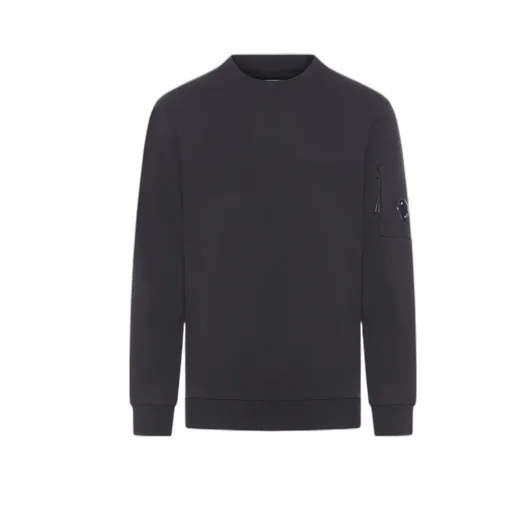 Diagonal Raised Fleece Crewneck Lens Sweatshirt