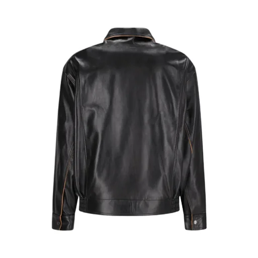 Paneled Leather Jacket