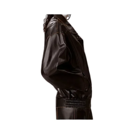 Paneled Leather Jacket
