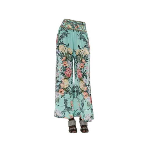 Pleated Wide-Leg Pants