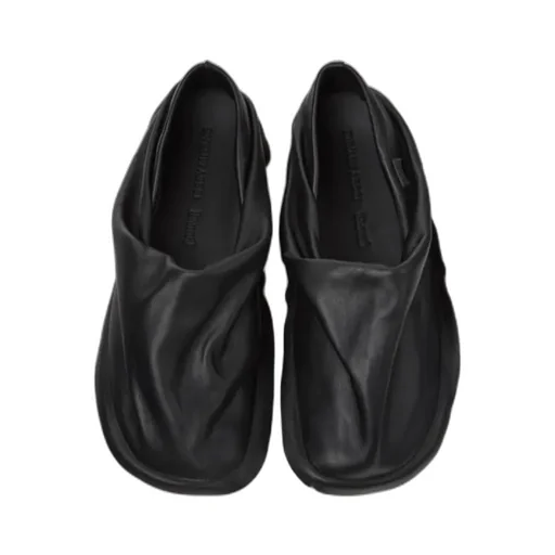 X Issey Miyake Peu Form Leather Slippers