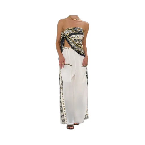 Front Pocket Wide-Leg Pants