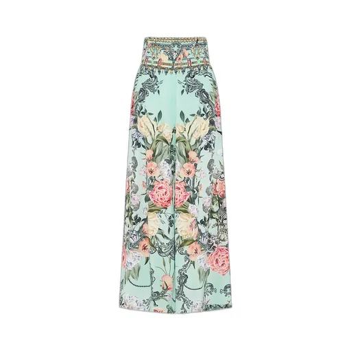 Pleated Wide-Leg Pants