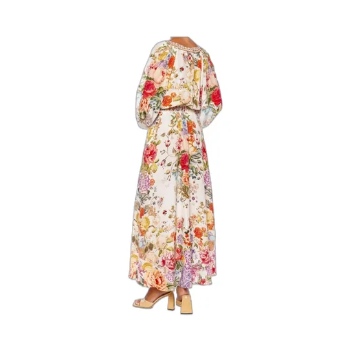 Shoulder-Inserted Pleated Dress