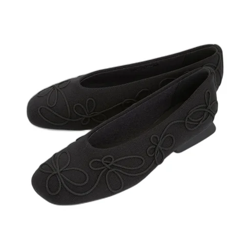 Casi Myra Embroidered Ballerina Shoes