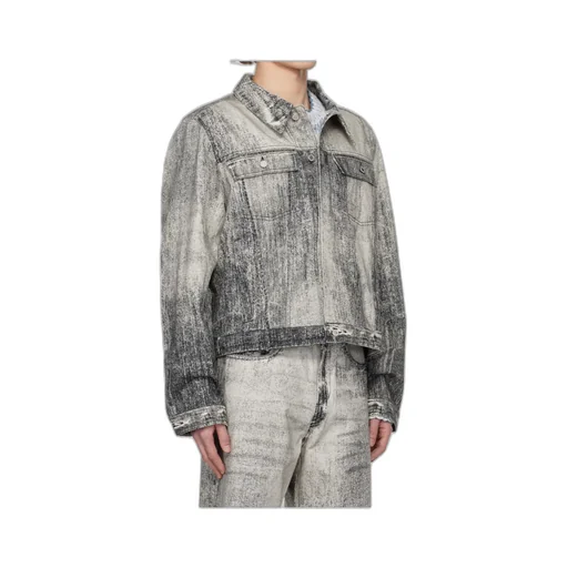 Paint Print Denim Jacket