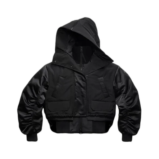 Cropped Hooded Jacket