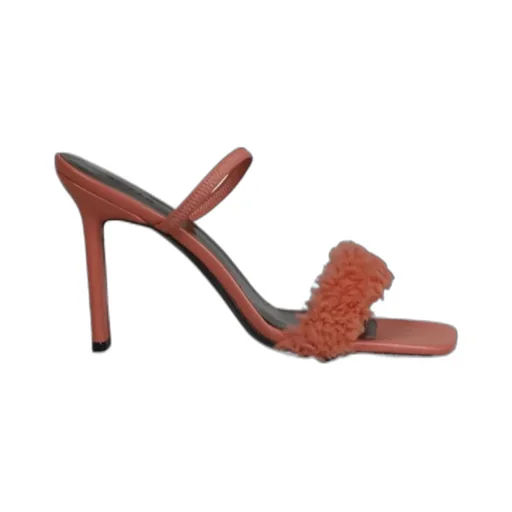 Ada Shearling-Strap Mules