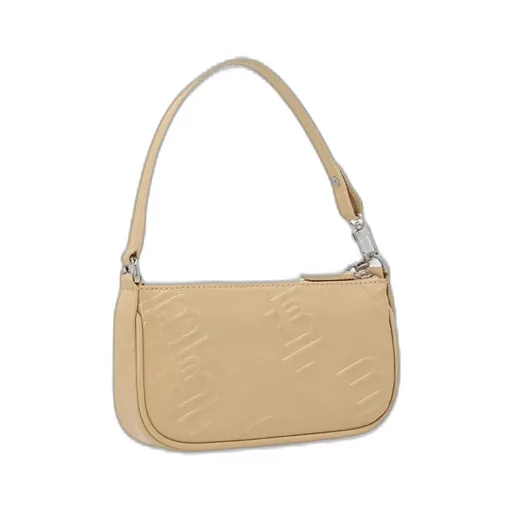 Mini Rachel Logo Embossed Shoulder Bag