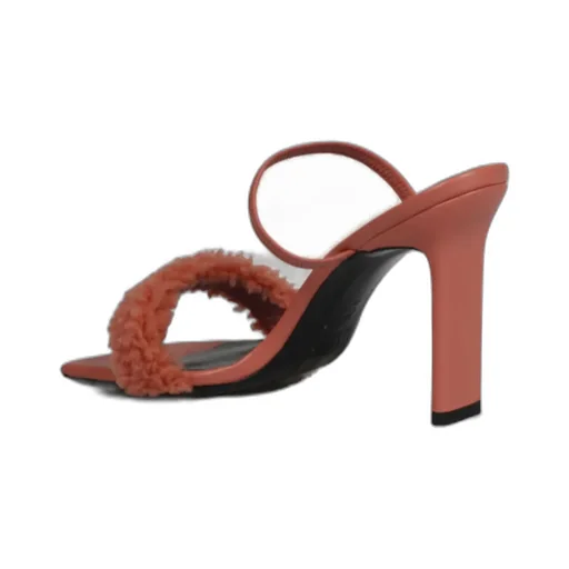 Ada Shearling-Strap Mules