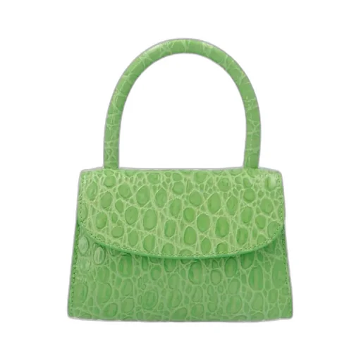 Crocodile-Embossed Mini Bag