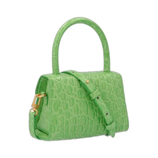 Crocodile-Embossed Mini Bag