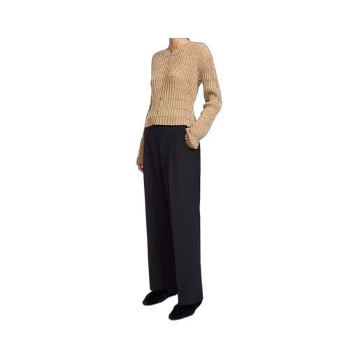High-Waisted Wide-Leg Casual Pants