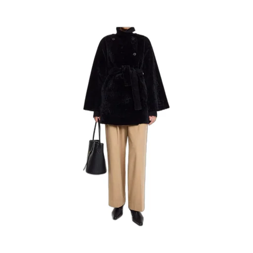 Button Belted Coat