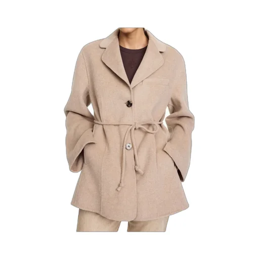 Tie-Waist Single-Breasted Blazer