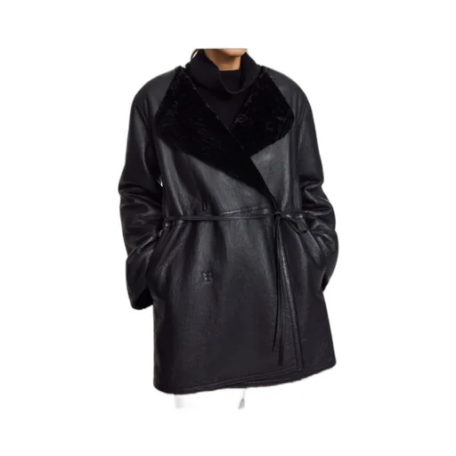 Button Belted Coat