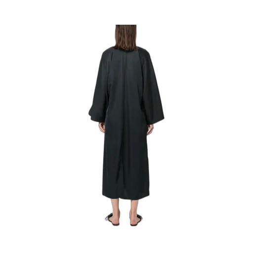 Split-Neck Kaftan Midi Dress