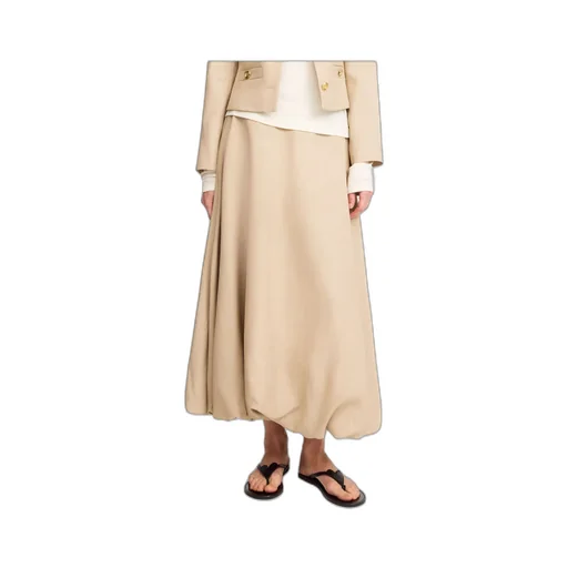 Aubrey Balloon-Hem Maxi Skirt