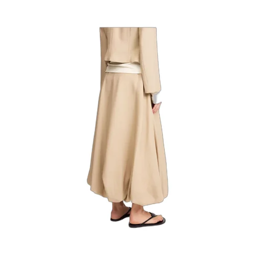 Aubrey Balloon-Hem Maxi Skirt