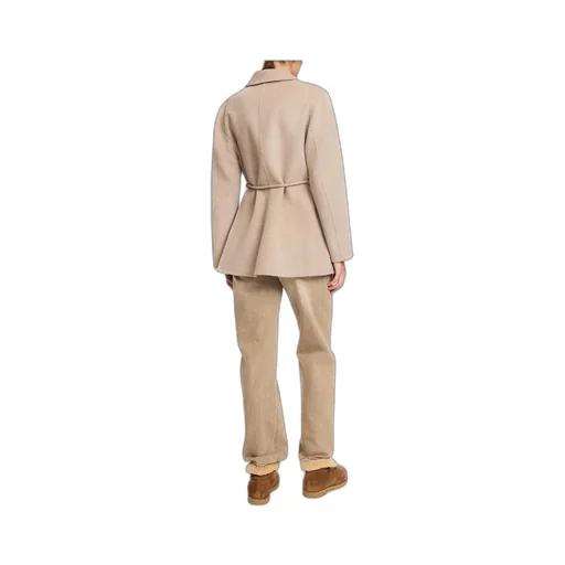Tie-Waist Single-Breasted Blazer