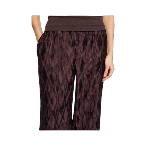 Pleated Wide-Leg Casual Pants
