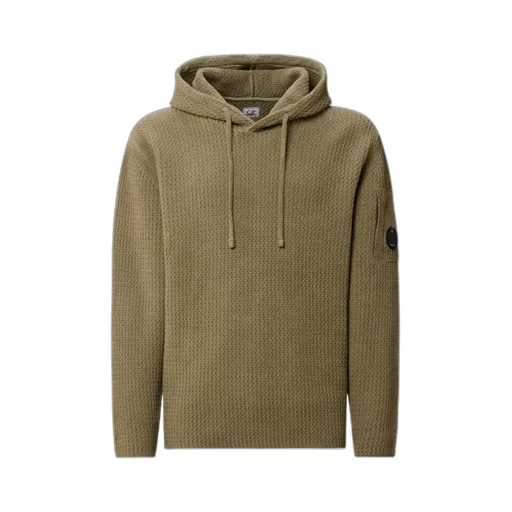 Textured Hooded Sweater