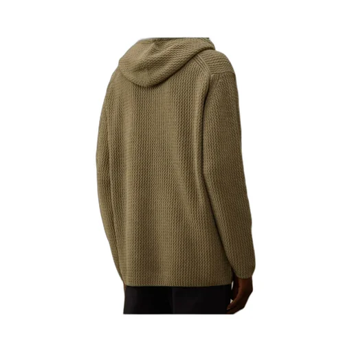 Textured Hooded Sweater