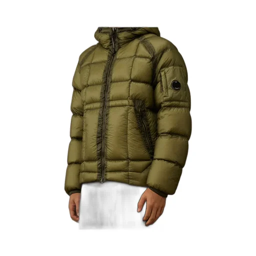 Lens-Detail Hooded Jacket